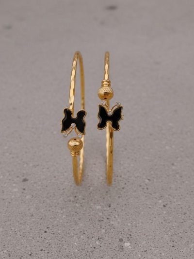 Black Butterfly Bangle