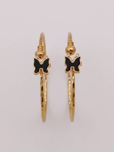 Black Butterfly Bangle