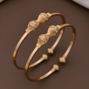 Golden Fan Bow Bangle