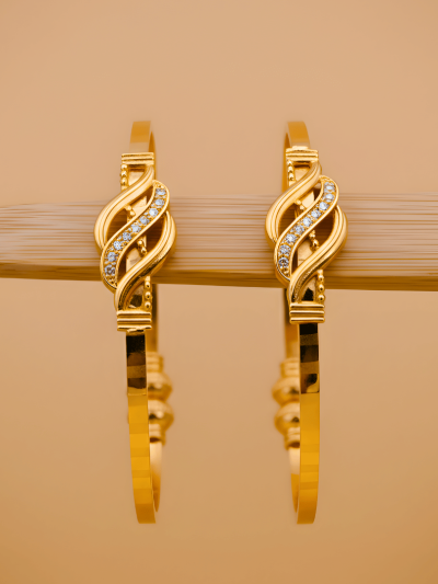 Golden Wave Bangle