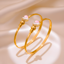 Blush Heart Bangle