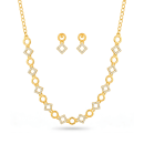 Elegant Geometric Crystal Necklace