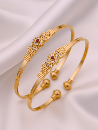 Ruby Petal Bangle