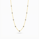 Minimal Black Heart Bead Chain Necklace