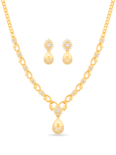 Premium Teardrop Crystal Necklace