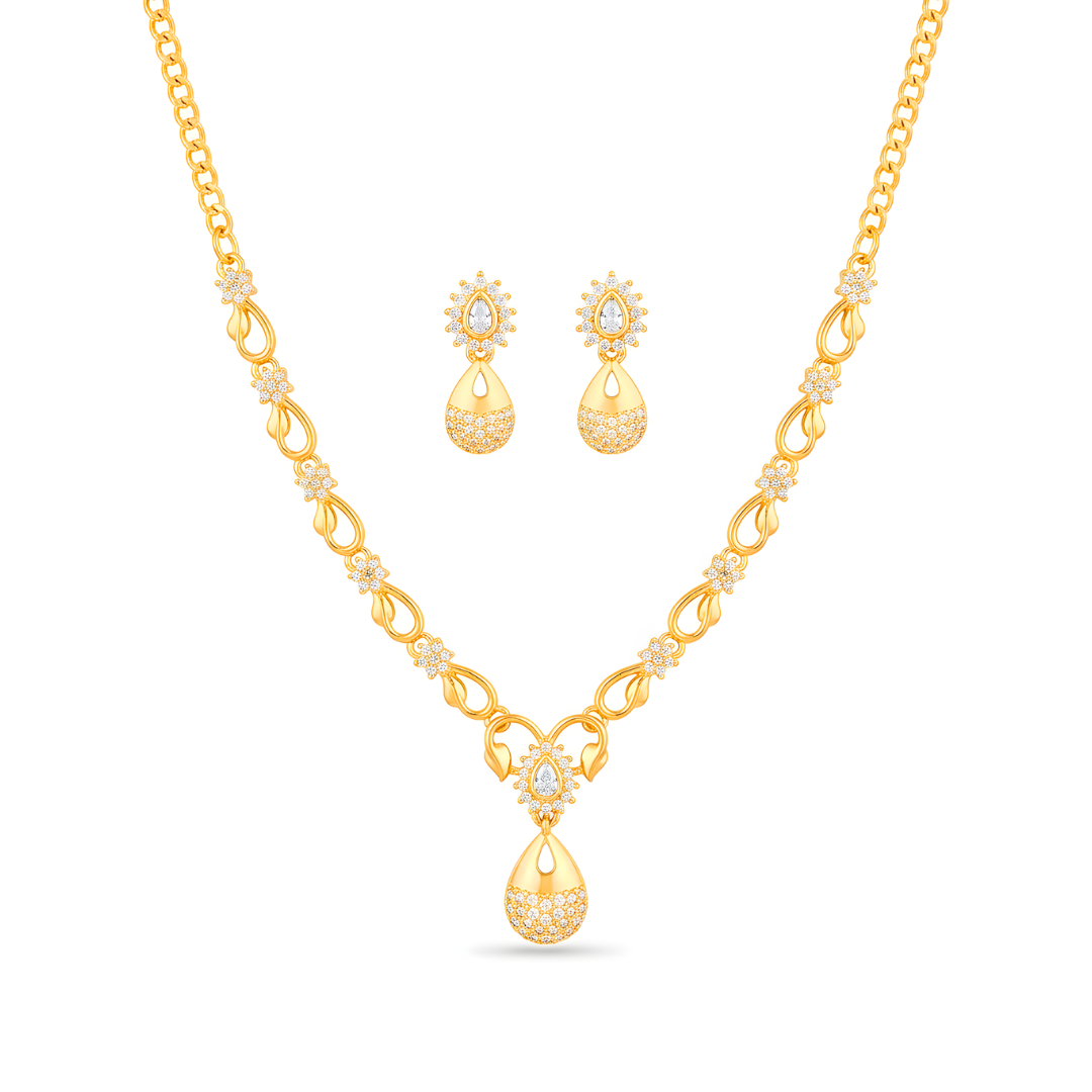 Premium Teardrop Crystal Necklace