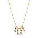 Elegant Stone Studded Pendant Necklace